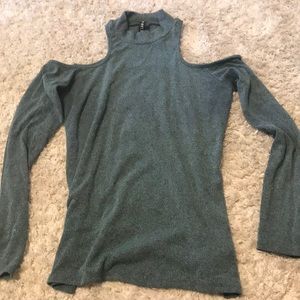 Worn once! Open shoulder shirt